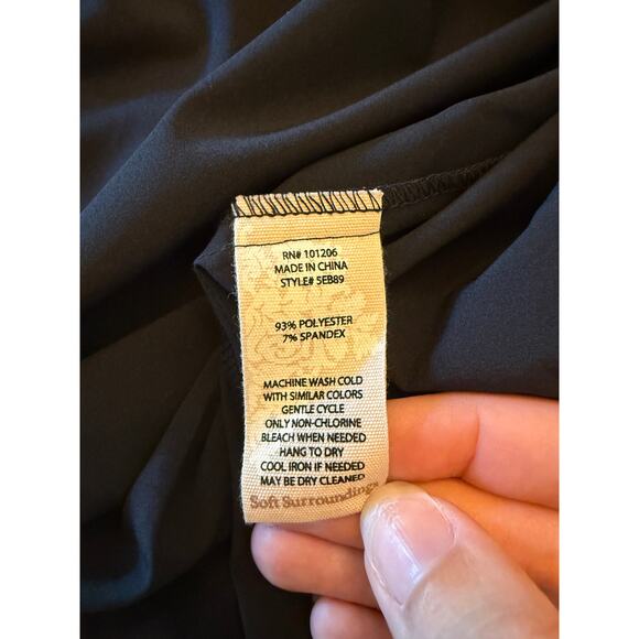 Soft Surroundings Blue Full Zip Dress with Drawstring Waist Size 2X - Picture 4 of 4